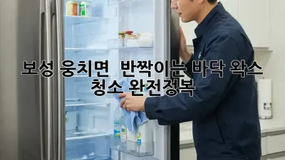 보성 웅치면 ✨ 반짝이는 바닥✨ 왁스 청소 완전정복!