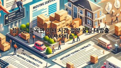 창녕군 길곡면 이사, ⏰시간 절약 꿀팁 대방출! #이사서비스